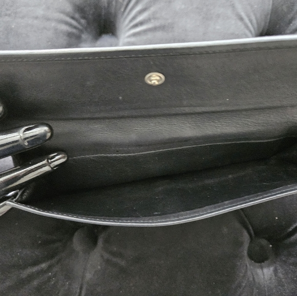 Gucci Long Black Leather InterlockingG Bifold Continental Long Wallet GG - Picture 4 of 6